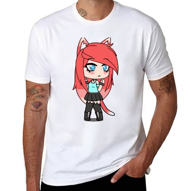 T-shirt Gacha Life Klau Vintage, roupa Kawaii, roupa de secagem rápida  masculina, nova - AliExpress